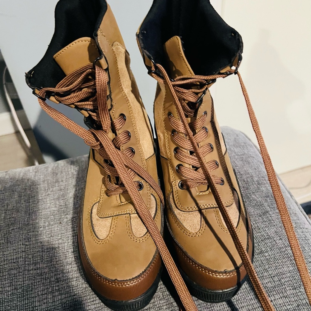 Charlotte Russe Brown Combat Boots